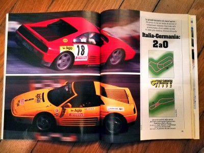 First two 348 challenge  race cars, 1992, GT italia (superturismo / gran criteri)